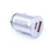 Iconz Car Charger, 45 Watt, 2 USB Ports, Silver - XCPD4S