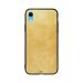 Yellow Leather Pattern Printed Back Cover for Apple iPhone XR