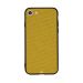 Yellow Stitched Wool Cloth Pattern Printed Back Cover for Apple iPhone 8