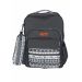 Gharibo Bags School Backpack With Pencil Case For Boys, Snowdrops Pattern - Grey