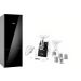 Bosch Series 6 No Frost Refrigerator, 508 Litres, Black - KGN56LB3E9 with Bosch Compact Power Meat Grinder, 1800 Watt, Black and White - MFW3850B
