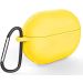 Silicone Case With Holder for Huawei Free Buds Pro -Yellow