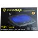 قاعدة تبريد لاب توب جيجاماكس بشاشة LED، اسود - S18 Plus
