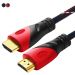 Keendex HDMI Cable, 1.2 Meters, Black and Red - KX 2990