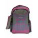 Gharibo Bags School Backpack With Pencil Case for Girls, Motifs Pattern - Pink and Grey