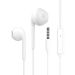 Celebrat Wired In Ear Earphones with Built-in Microphone, White - G12