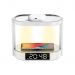 Porodo Bedside Lamp with Wireless Charger and Digital Clock, 10 Watt, White - PD-BLWCDC-WH