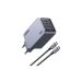 UGREEN Nexode Pro USB Wall Charger, 100W, 3 Ports - Grey