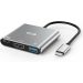 ICZI 3 in 1 USB-C Hub for Type-C Devices - Grey