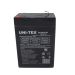 Unitex Rechargeable Acid Battery, 6 Volt, Black- 6V3AH-F1