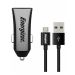 Energizer Ultimate Car Charger With Micro USB Cable, 2 Ports, 3.4A - Black