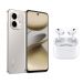 Infinix Smart 9, 64GB, 3GB RAM, 4G, Dual SIM - Neo Titanium with Ridingtone AirPods Pro 2nd Generation Earbuds - White