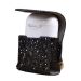 Leather Case for Apple AirPods- Glitter  Black