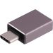 Keendex KX 2359 OTG Type-C Male to USB Female Converter - Gray