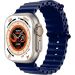 T900 Ultra 3 Smart Watch, 2.09 Inch - Dark Silver Case and Dark Blue Strap