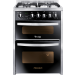 Premium Gas Cooker, 4 Burners, Stainless Steel/Black- PRM6060SS-1GC-511-IDSP-DV
