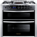 Premium  Double Chef Gas And Electric Cooker, 5 Burners, Stainless Steel/Black- PRM6090SS-1GC-511-IDSP-DV-F