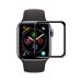 3D Tempered Glass Screen Protector For Apple Watch 44Mm- Transparent with Black Frame