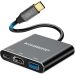 محول USB فئة C 3 في 1 كيوي بيرد- اسود