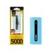 Remax Power Bank, 5000 mAh, 2 Ports, Blue- AC25