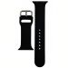 Silicone Replacement Strap for Apple Watch Series 4-5, 42-44mm - Black
