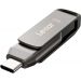 Lexar JumpDrive D400 USB-C and USB 3.1 Flash Drive, 64GB - Grey