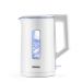 Tank Safe Touch Electric Kettle, 1.5 Liters, 1500 Watt, White with Silver Frame - DG-2338