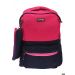 Gharibo Bags School Backpack With Pencil Case for Girls, Colored Pattern - Black and Pink