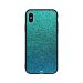 Blue Shiny Design Pattern Printed Back Cover for Apple iPhone X