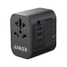 Anker 312 Wall Charger, 30 Watt, 3 USB Ports and AC Outlet, Black - A9212k11