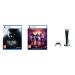 Sony PlayStation 5, 1 Wireless Controller, White - CFI-1016A01 MEE, with Resident Evil Village, and Outriders Day One Edition for PlayStation 5