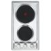 Elba Domino Electric Built-in Hob, 30cm, 2 Burners, Stainless steel - EN30-02T XD