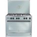 Unionaire Max 14 Gas Cooker, 5 Burners, Silver - C68SS-GC-447-IFDSO-2W-M14-AL