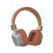 Sodo Over-Ear Wireless Headphones, Brown and Silver -SD-1003