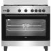 Beko Gas Cooker, 90 CM, 5 Burners, Silver - BGGR 11125 GX