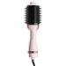 Cherry and Berry Hot Air Brush Gen 2 Tourmaline Straightening Brush, 3 Temperature Settings - Rose