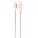 Silicon Power Boost Link Nylon Lightening Cable, Pink- LK30AL

