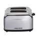 Black + Decker Toaster, 2 Slices, 1050 Watt, Silver - ET222