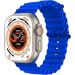 T900 Ultra 3 Smart Watch, 2.09 Inch - Dark Silver Case and Blue Strap