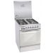 Royal Crystal Cast Gas Cooker, 4 Burners, Silver - 2010327