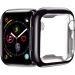 FOOKANN Full Coverage Screen Protector Cover for Apple Watch 40mm Series 5 / 4, Soft Protective Case for iWatch 40mm Series 5 / 4, Black