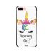 Unicorn Girl White Background Printed Back Cover for Apple iPhone 7 Plus