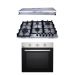 Purity Gas Built-in Hob, 90cm, 6 Burners, Stainless Steel - HPT904S, with PIATTA Island Hood, 90 CM, and Built-in Gas Oven with Grill, 65 Liters - OPT601GG
