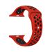 Silicone Sport Band for Apple Watch, 42mm-Black and Red