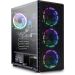 Fierce Gaming RGB 200005 PC Tower, Intel Core i5 10400, 1TB HDD, 16GB RAM, Intel Graphics, DOS- Black
