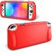 Fintie Silicone Cover For Nintendo Switch OLED - Red