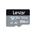 Lexar 1066x A2 Micro SDXC Memory Card, 256GB, Black and Grey - 1066x-256