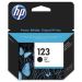 HP 123 Ink Cartridge, Black- F6V17AE