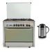 Fresh Professional Gas Cooker, 5 Burners - 1538 with Fresh Kettle and Thermos, 1.3 Liters - Stainless Steel