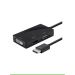 محول 3 في 1 من ذكر إلى HDMI وDVI وVGA - اسود
